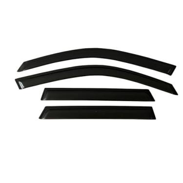 Imagem de GRJQRKHZ Defletor de janela lateral de carro para L&and para R&Over Sport L320 2006-2013 Weathershied viseira de porta vento sol proteção chuva janela lateral defletores de vento