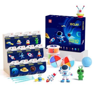 Imagem de Kit de argila seca ao ar livre LOUFOR Modeling Clay Kids com ferrament