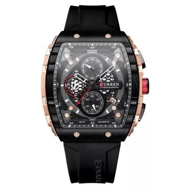 Imagem de Relógio Masculino Curren 8442 Preto/Luminoso Silicone