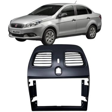 Imagem de Moldura 9 Polegadas Grand Siena 2012 à 2020 Preta Painel Central Multimidia Expex Epx9ft025 Som