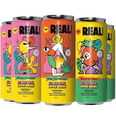 Imagem de 6X Energético Natural Funcional 269Ml Abacaxi Manga Melancia