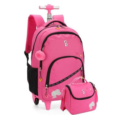 Imagem de Kit Mochila Rodinha e Lancheira Barbie by Luxcel Ref.46842