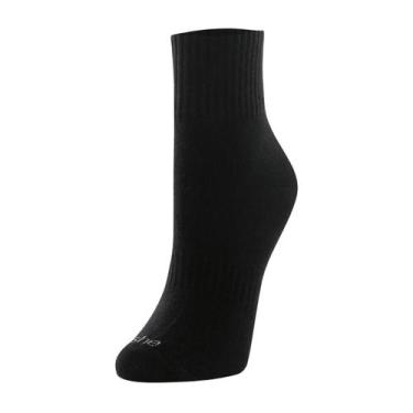 Imagem de Meia Feminina Cano Curto She Casual Treino Esportes Básica Algodão, Pr