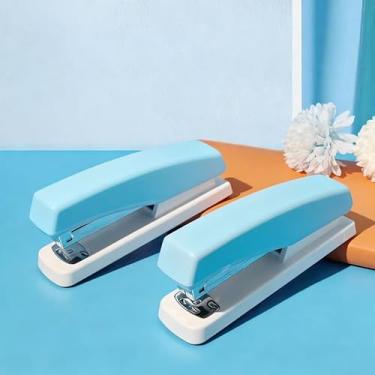 Imagem de Grampeador de escritório, capacidade para 20 folhas, azul