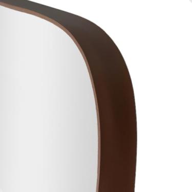 Imagem de Espelho de Chão, Espelho Corpo Inteiro Vitral com Suporte de Chão para Sala Quarto Escritório(36x146cm)(Café)