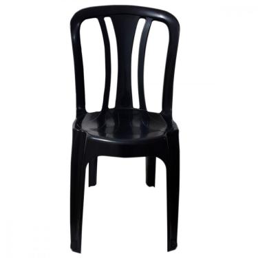 Imagem de Cadeira Plástica Caixaplast Arcos Bistrô Duoplastic Preto