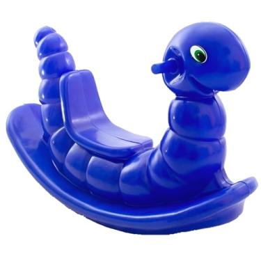 Imagem de BE PLACE KIDS Gangorra Infantil Minhoquinha – Brinquedo Educativo de Plástico Resistente – Para Meninos e Meninas – Cores Sortidas (azul escuro)