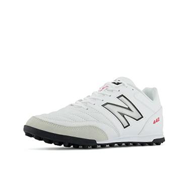 Imagem de New Balance Tênis de futebol masculino 442v2 Team Tf, Branco/preto, 8