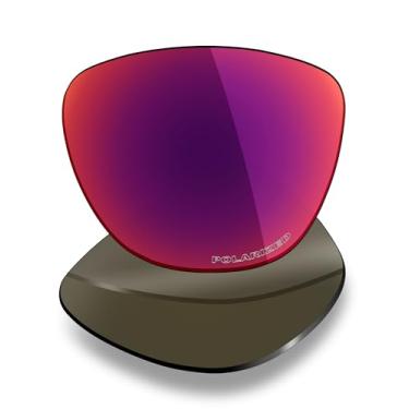 Imagem de Mryok Lentes de substituição para óculos de sol Oakley Frogskins Range XL Asian Fit OO9503A, resistente a impactos e ajuste perfeito, Midnight Sun espelhado, One Size