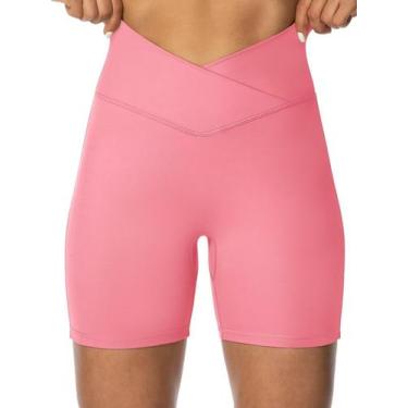 Imagem de Shorts de motociclista Sunzel Sunzfly Crossover para mulheres rosa XS