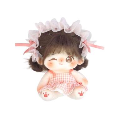 Imagem de Boneca de pelúcia CALEMBOU de 20 cm com esqueleto e roupas, vestido Wi