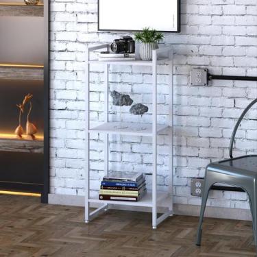 Imagem de Estante Dynamica 45X30X104cm C/03 Prateleiras Estrutura Branca - Compa