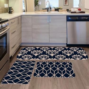 Imagem de Passadeira Cozinha, Kit 3 Tapetes para Cozinha Antiderrapante Mandala Vermelha, Elegante e Refinado(11)