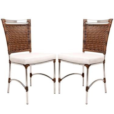 Imagem de 2 Cadeiras De Jantar Para Área Interna E Externa