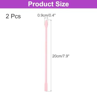 Imagem de Generic 2 palitos de silicone para agitação de 20 cm reutilizáveis epóxi bastão de cera de silicone para tinta de resina epóxi fabricação líquida epóxi copo arte projetos DIY, rosa