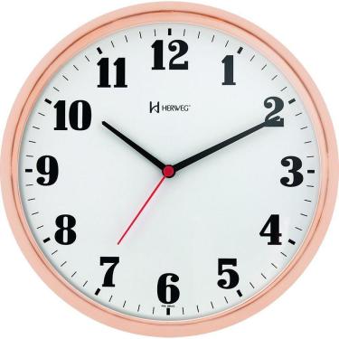 Imagem de Relógio De Parede Preto 26cm Com Tic-tac Herweg 6126 Pinus