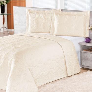 Imagem de Cobre Leito Pratic Rosas Solteiro 2 Pecas - Palha