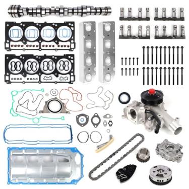 Imagem de Kit de reconstrução 5.7 HEMI MDS Cam e Lifter, adequado para Dodge Ram 1500 5.7L 2009-2015 (inclui eixo de cames 53022263AF, levantadores, bomba de óleo, bomba de água, corrente de distribuição e