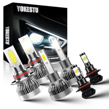 Imagem de YOKESTU Adequado para Subaru Outback 2000 2001 2002 2003 2004 kit de lâmpadas de farol alto e baixo farol de neblina 6500K, 600% de brilho, Plug n Play, pacote com 6