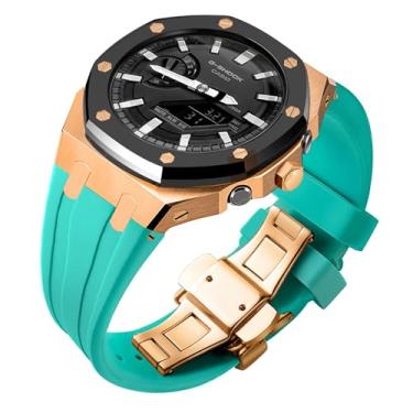 Imagem de Waillynice Kit de modificação de 5ª geração para Casioak GA2100 GAB2100 Capa de bisel de metal com parafuso GA2100 2110 Pulseira de cobertura de aço inoxidável (PARA 2100/2110, G3)