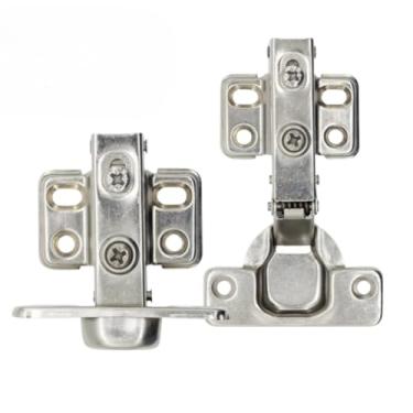 Imagem de Kit 10 Dobradiça com amortecedor para Armário 35mm Reta e Curva (Reta 35mm)