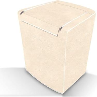 Imagem de Capa de Máquina de Lavar com Tampa, PVC e Poliéster, Tamanho M, Bege, 62x80x62cm, para Máquinas 10/11kg Consul, Brastemp, Colormaq, Dako