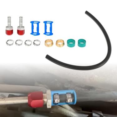 Imagem de Kit de emenda de linha A/C 800-670 para linha 5/8 com mangueira nº 10 800670 Kit de acoplador de emenda de reparo de ar condicionado para reparo de linha a mangueira CA 5/8 (Line-K670)