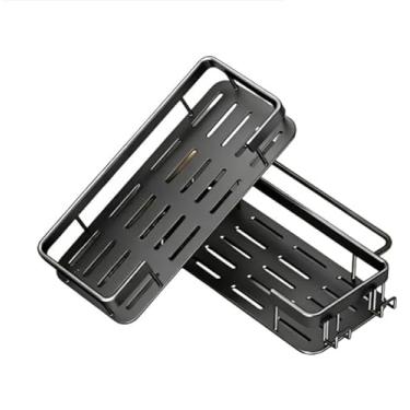 Imagem de KIT Suporte De Shampoo Organizador Prateleiras De Banheiro Sem Furo Premium-Space Aluminium, Prateleira para Box com Adesivo Forte - Acabamento Moderno(kit-2-oi-0011)