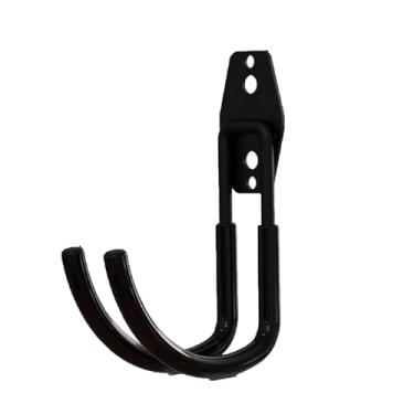 Imagem de ZDJZMGZ Rack de armazenamento de raquete de tênis, suporte de parede para raquetes de tênis, raquete de badminton, para raquetes de tênis de mesa, raquetes de badminton de vários tamanhos (preto)