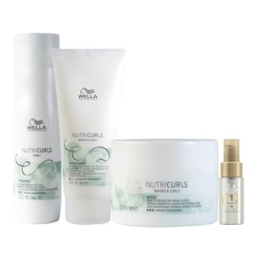 Imagem de KIT WELLA PRO NUTRICURLS SH250+CD200+MÁSC150+OL LG30