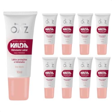 Imagem de Kit com 8 - Hidratante Labial Oaz Valda Sabor Morango 10 ml
