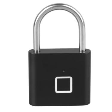 Imagem de Generic Cadeado, Longo Tempo de Espera, Cadeado Portátil Sem Chave Com Impressão Digital, Reconhecimento Rápido para Casa (Preto)