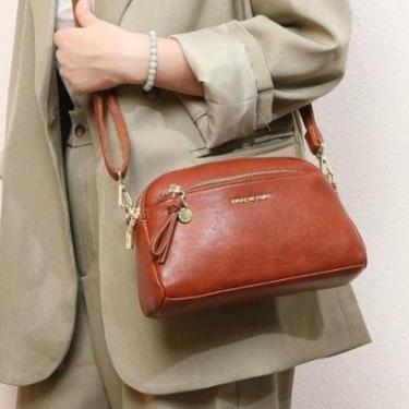 Imagem de Bolsa feminina transversal Pavão de Ouro-Feminino