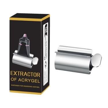 Imagem de Espremedor de tubo de tinta | Espremedor protetor de tubos de cosméticos, manual do escritor de pasta de dente, rolo dispensador de tinta de aço inoxidável para creme para as mãos