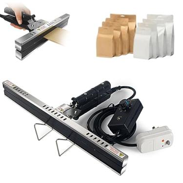 Imagem de Selador de crimpagem de sacos, 20 300 400 mm, selante de saco plástico, selador de impulso, máquina de embalagem de saco selador a vácuo, para saco Mylar, saco de alumínio, saco de celofane, saco de