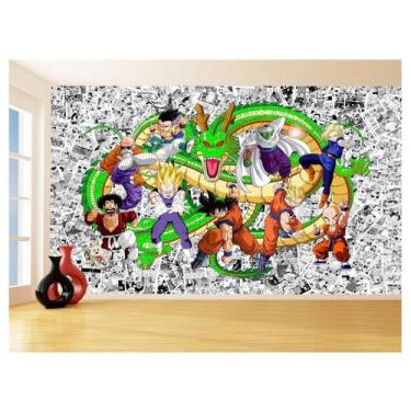 Imagem de Papel De Parede Dragon Ball Goku Vegeta Anime 3,5M Dbz129 - Você Decor