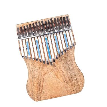 Imagem de Piano de polegar portátil B Tone Kalimba Corpo de madeira de cânfora folheada com 17 teclas com martelo de afinação