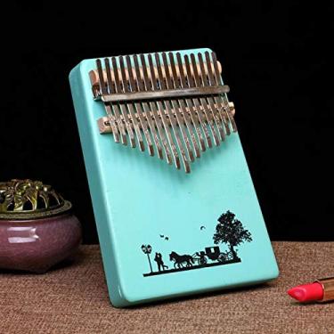 Imagem de Piano de polegar Kalimba dedo piano instrumento iniciante mini dedo piano kalimba polegar piano (cor: B) (C)