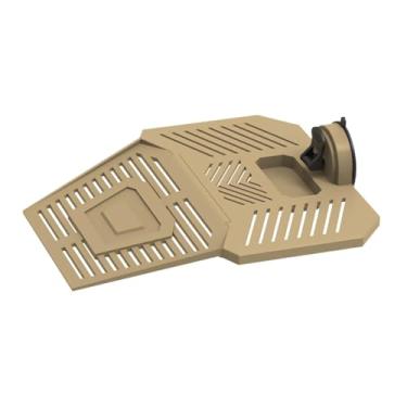 Imagem de Generic Plataforma para tartarugas tomarem sol, plataforma removível para répteis tomarem sol em aquários de tartarugas aquáticas, Khaki L