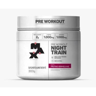 Imagem de Pre Treino Night Train Frutas Vermelhas 300g Max Titanium-Unissex