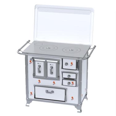 Imagem de Fogao a Lenha Venax GII n 1 Sec XVIII Branco Flor Gab SE