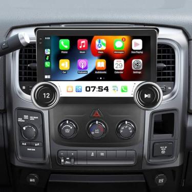 Imagem de Rádio de carro 8core + 64G para Dodge RAM 1500 2500 3500 2013-2018 Ram Radio 10,1 polegadas IPS tela sensível ao toque com câmera de backup sem fio Carplay Android Navegação GPS automática FM SWC (CA