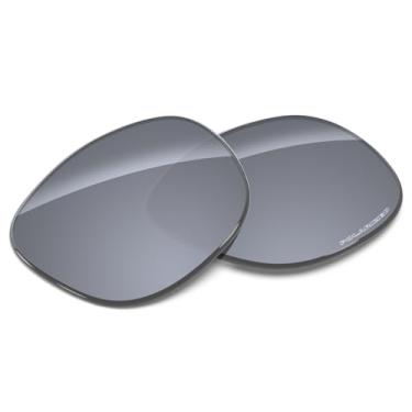 Imagem de Tintart Lentes de substituição de desempenho compatíveis com óculos RayBan Meta Wayfarer RW4008 53 mm AI-prata metálico, proteção UV, transição, resistente a arranhões