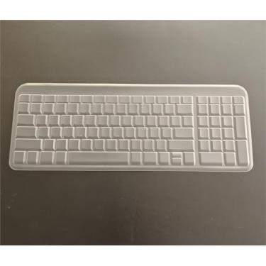 Imagem de Capa de teclado TPU transparente à prova d'água à prova de poeira para Logitech K106