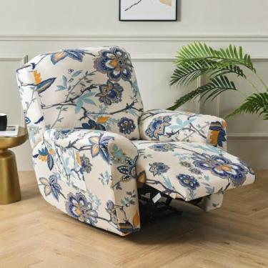 Imagem de Capa reclinável impressa, capas de cadeira, protetor de móveis, jacquard, respirável e durável, leve e lavável, para reunião de família - Tipo 09||Meio círculo único 65-90 cm