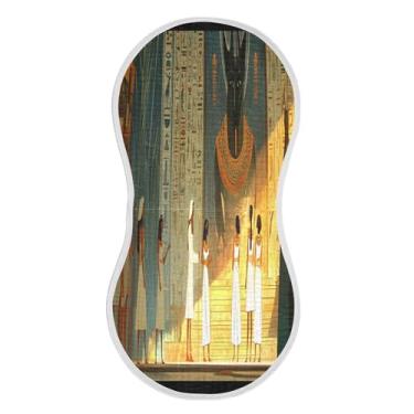 Imagem de xigua Conjunto de 2 panos de musselina de faraós egípcios antigos para arrotos, panos super macios e absorventes, roupas de arroto de algodão, presente de chá para recém-nascidos, bebês meninas e