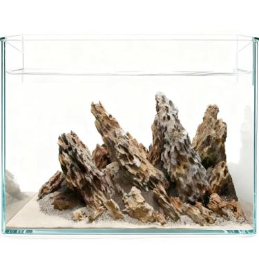 Imagem de TankMatDecor Pedras de aquário Pedra de dragão natural para aquários DIY, tanques de peixes, bonsai, terrários, invólucros anfíbios paludário (4,5 kg (7,6-20,3 cm), pedra do dragão)