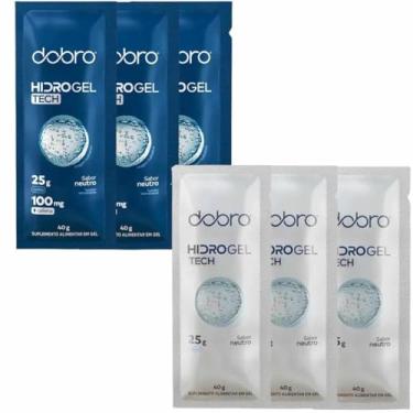 Imagem de Hidrogel Tech, Suplemento Alimentar em Gel, 6 Unidades, Sabor Neutro, Com e Sem Cafeína, 40g Cada, 25g Carboidrato por Sachê, 100mg Cafeína