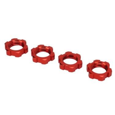 Imagem de Generic Adaptador de Cubo Sextavado de Roda de 12 Mm a 17 Mm, 4 Peças de Liga de Alumínio Profissional de Alta Resistência RC Adaptador Sextavado para Carros 1/10 RC (Vermelho)