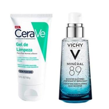 Imagem de Vichy Mineral 89 e Cerave Kit – Sérum Facial + Gel de Limpeza Kit-Unissex